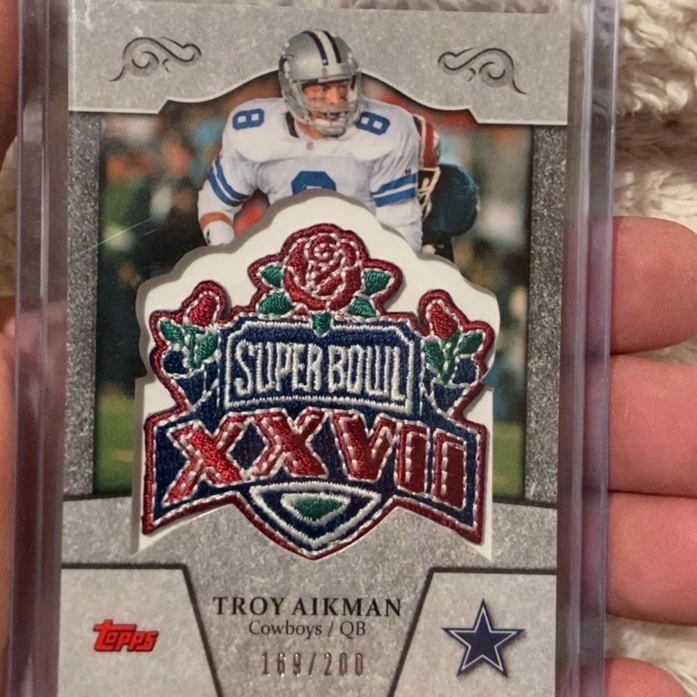 Topps Silver and Red Super Bowl XXVII Card